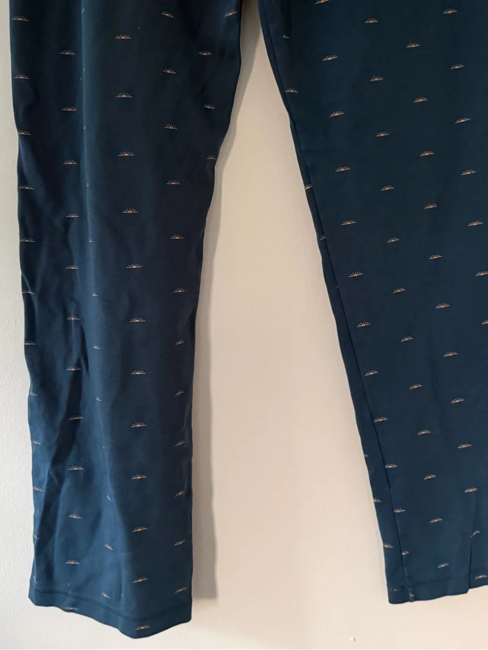 Faherty x Roller Rabbit Simon Blue Mini Wave Pajama Pants Mens Size XL Lounge